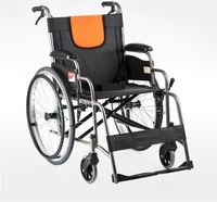 鱼跃轮椅H062铝合金老人轮椅折叠轻便便携小老年手动代步车手推车